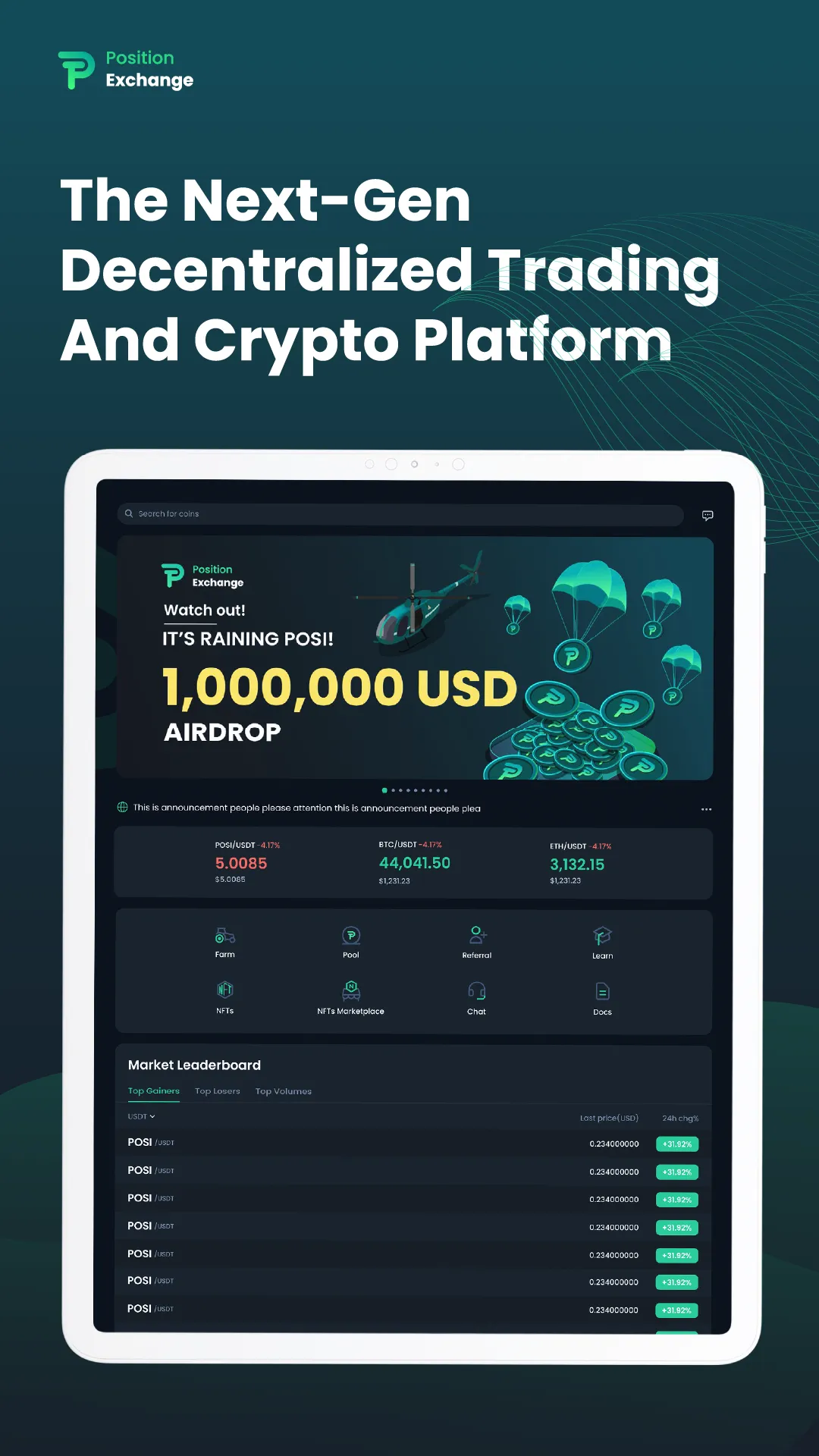 Position Exchange: DEX & DeFi | Indus Appstore | Screenshot