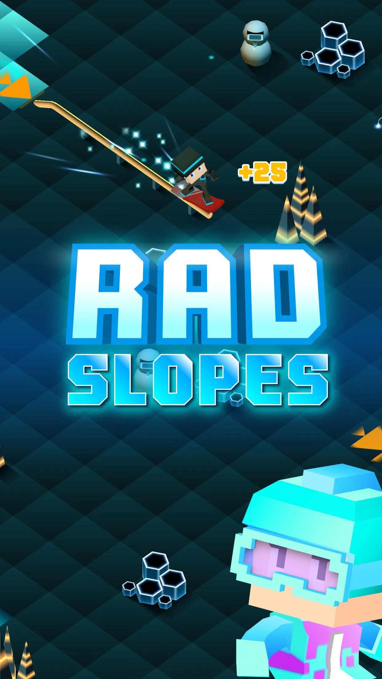 Blocky Snowboarding | Indus Appstore | Screenshot