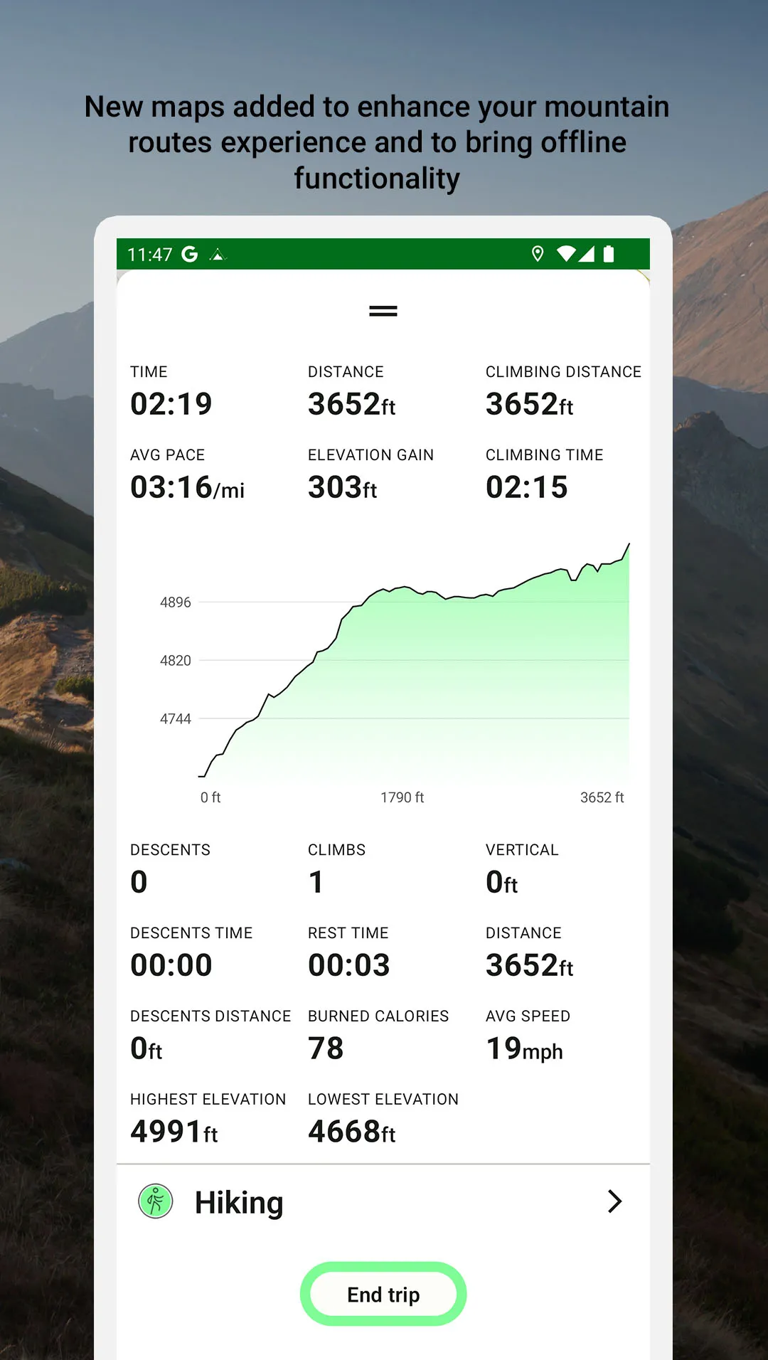 Altimeter Mountain GPS Tracker | Indus Appstore | Screenshot