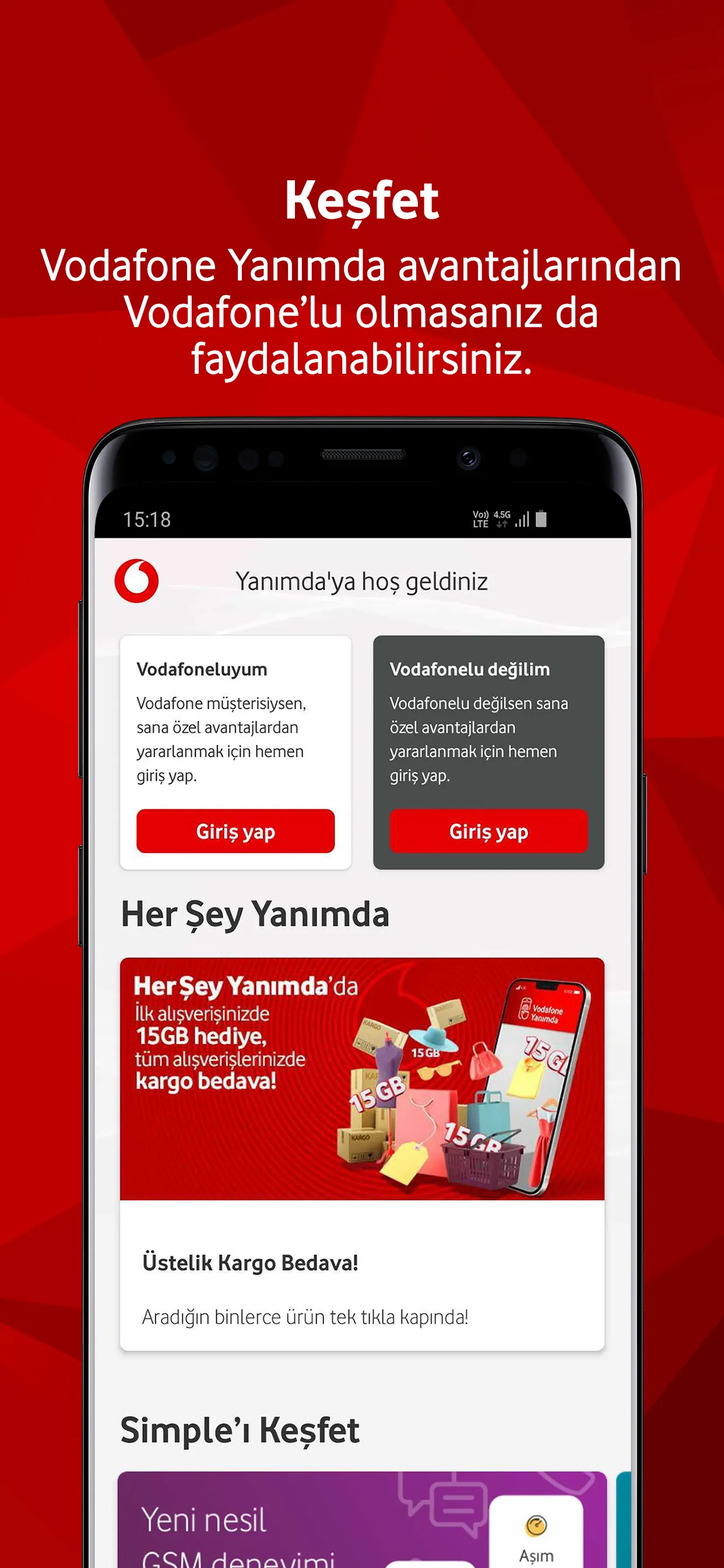 Vodafone Yanımda | Indus Appstore | Screenshot