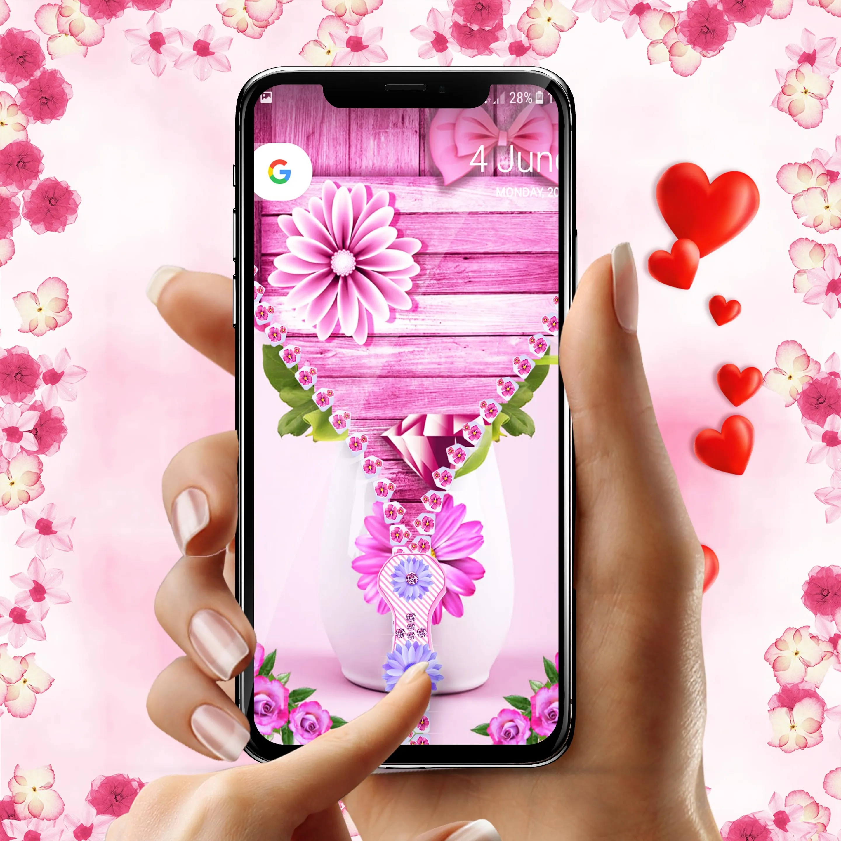 Cute lock screen for girls | Indus Appstore | Screenshot