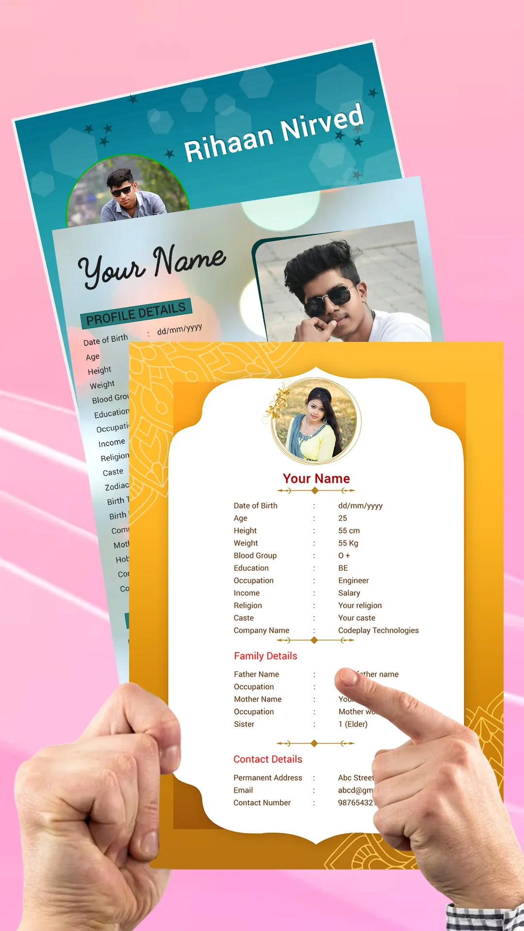 Marriage biodata profile maker | Indus Appstore | Screenshot