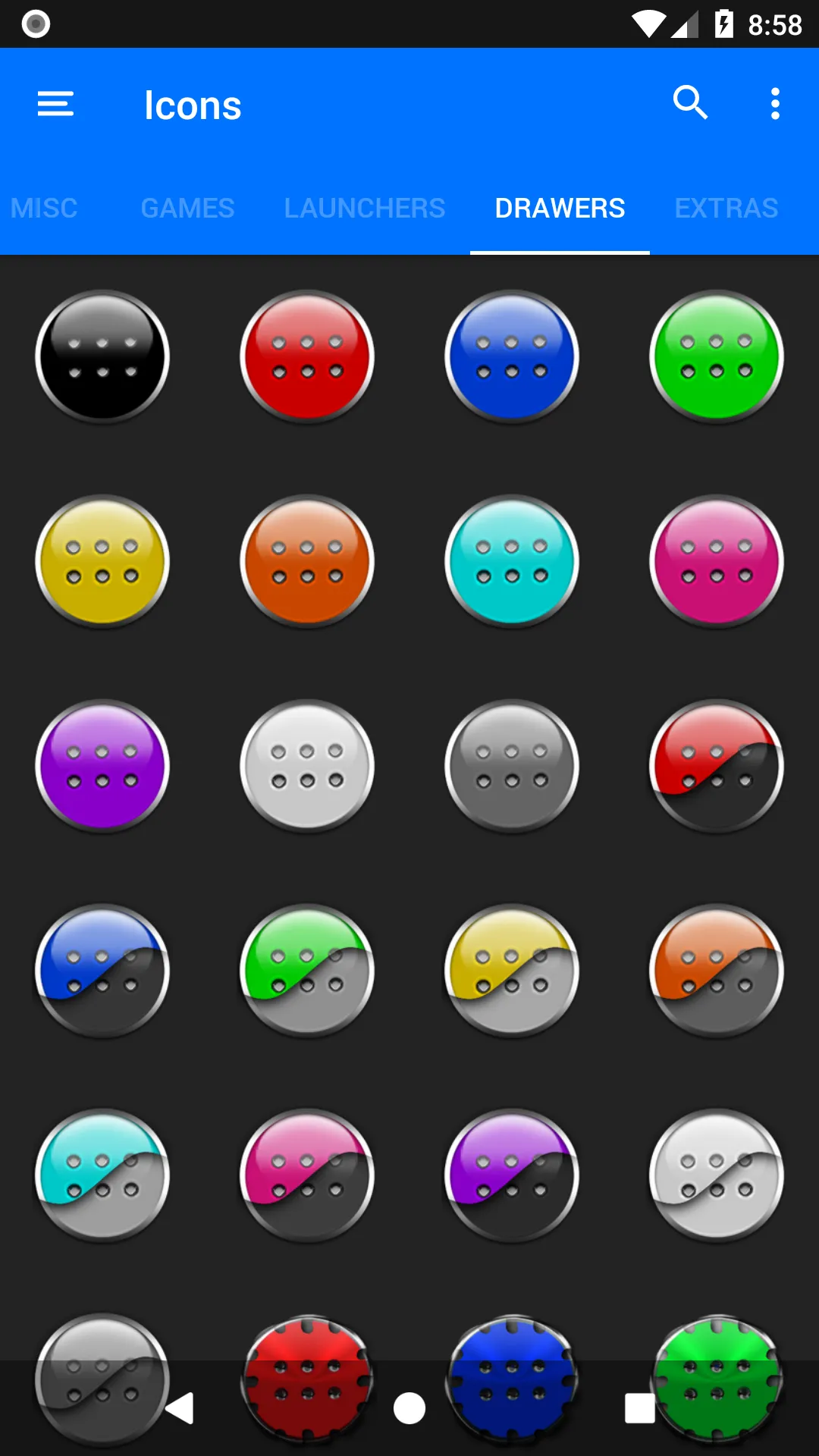 Black, Silver & Grey Icon Pack | Indus Appstore | Screenshot