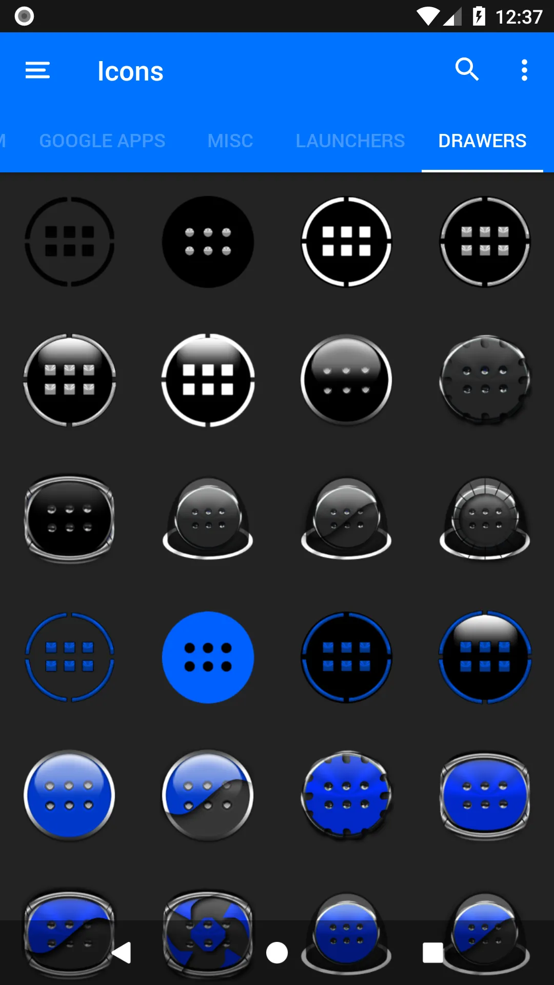 Oreo Grey Icon Pack P2 | Indus Appstore | Screenshot