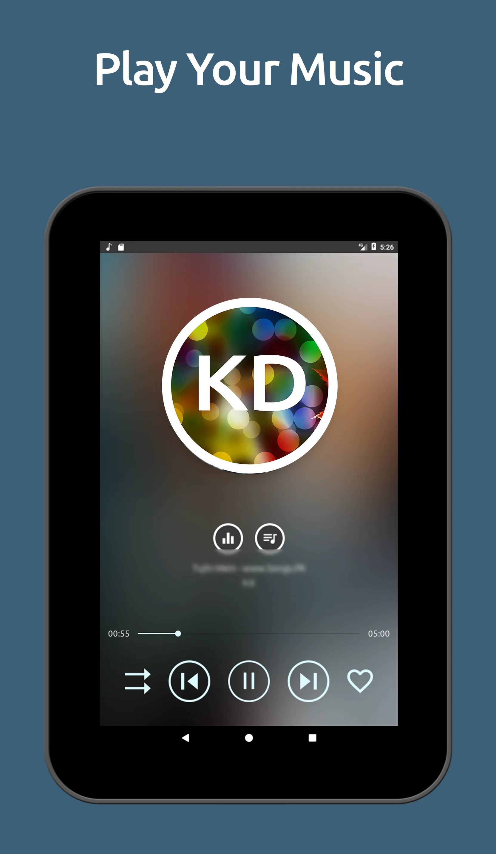 KDabhi Music Player | Indus Appstore | Screenshot