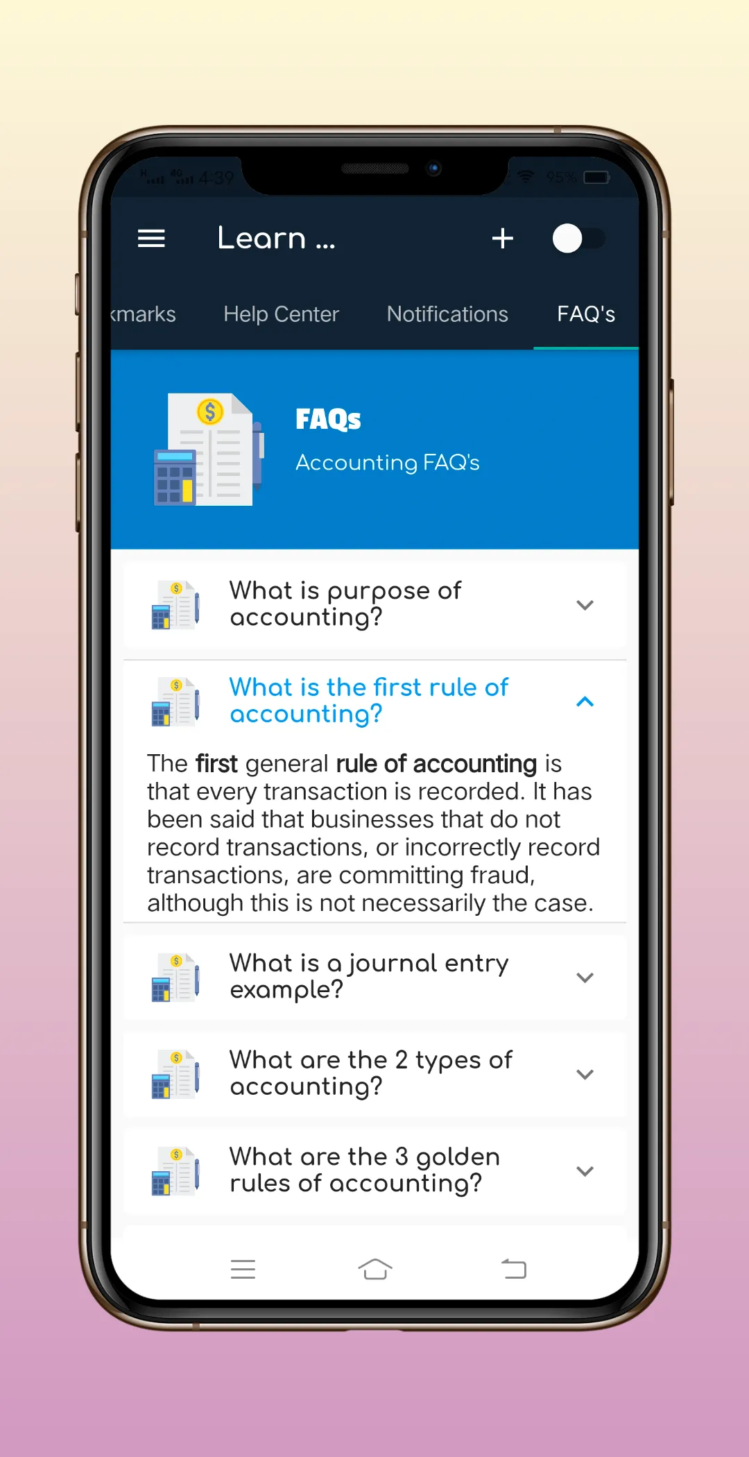 Learn Basic Accounting Offline | Indus Appstore | Screenshot