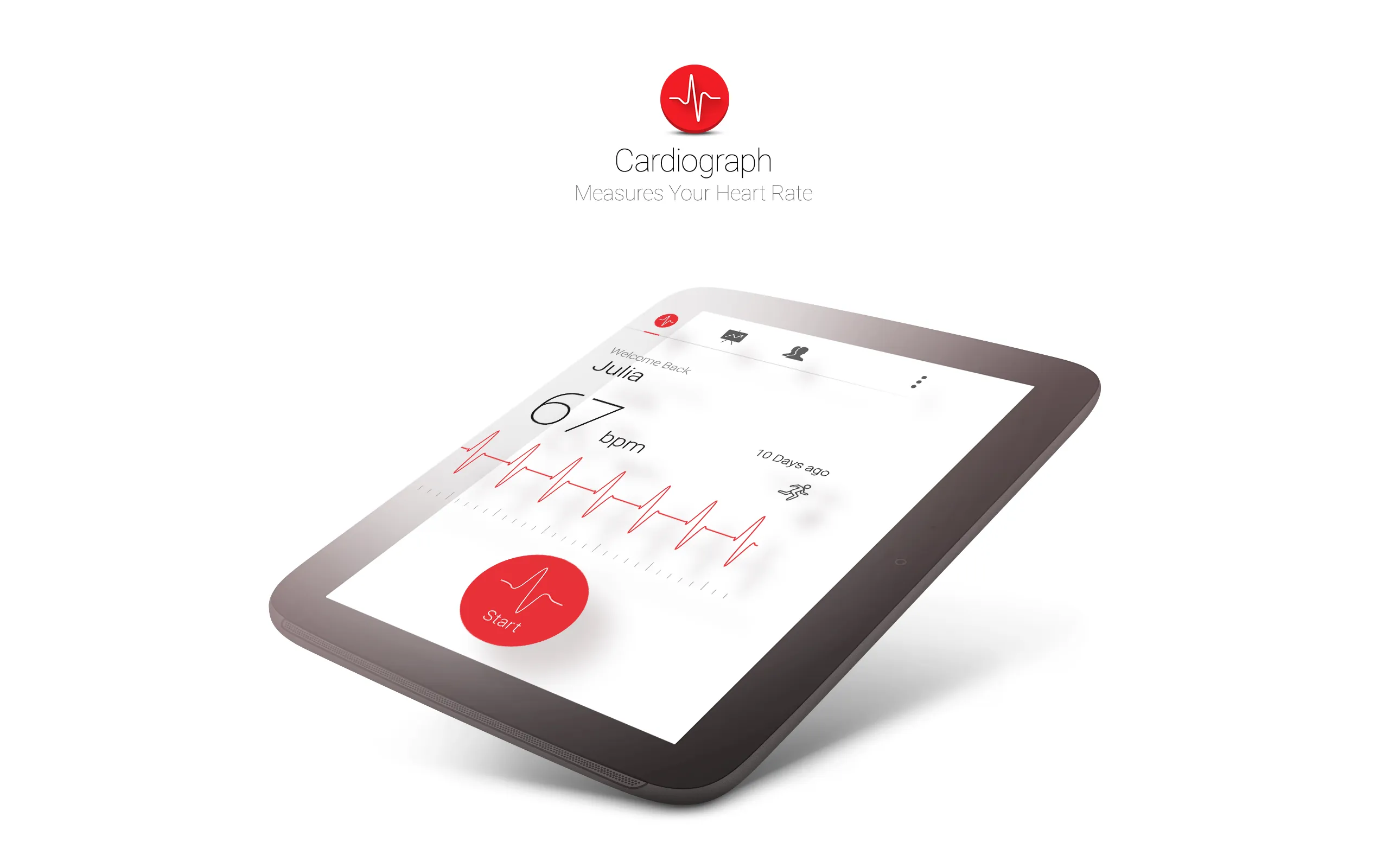 Cardiograph - Heart Rate Meter | Indus Appstore | Screenshot