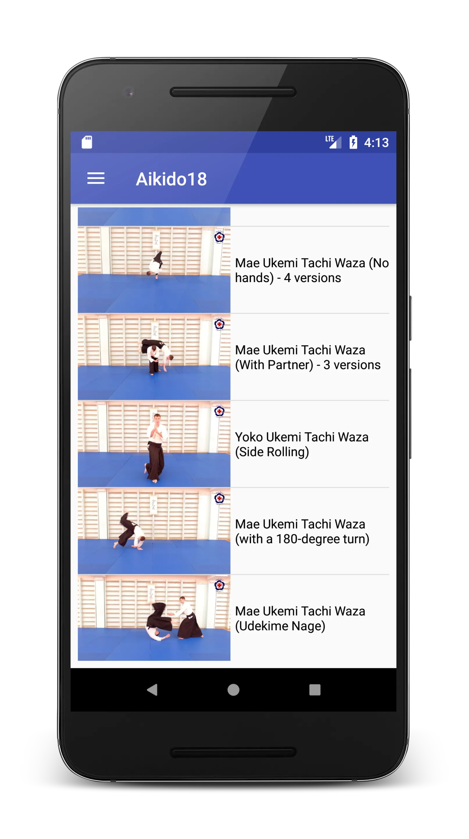 Aikido 18 Falling Techniques | Indus Appstore | Screenshot