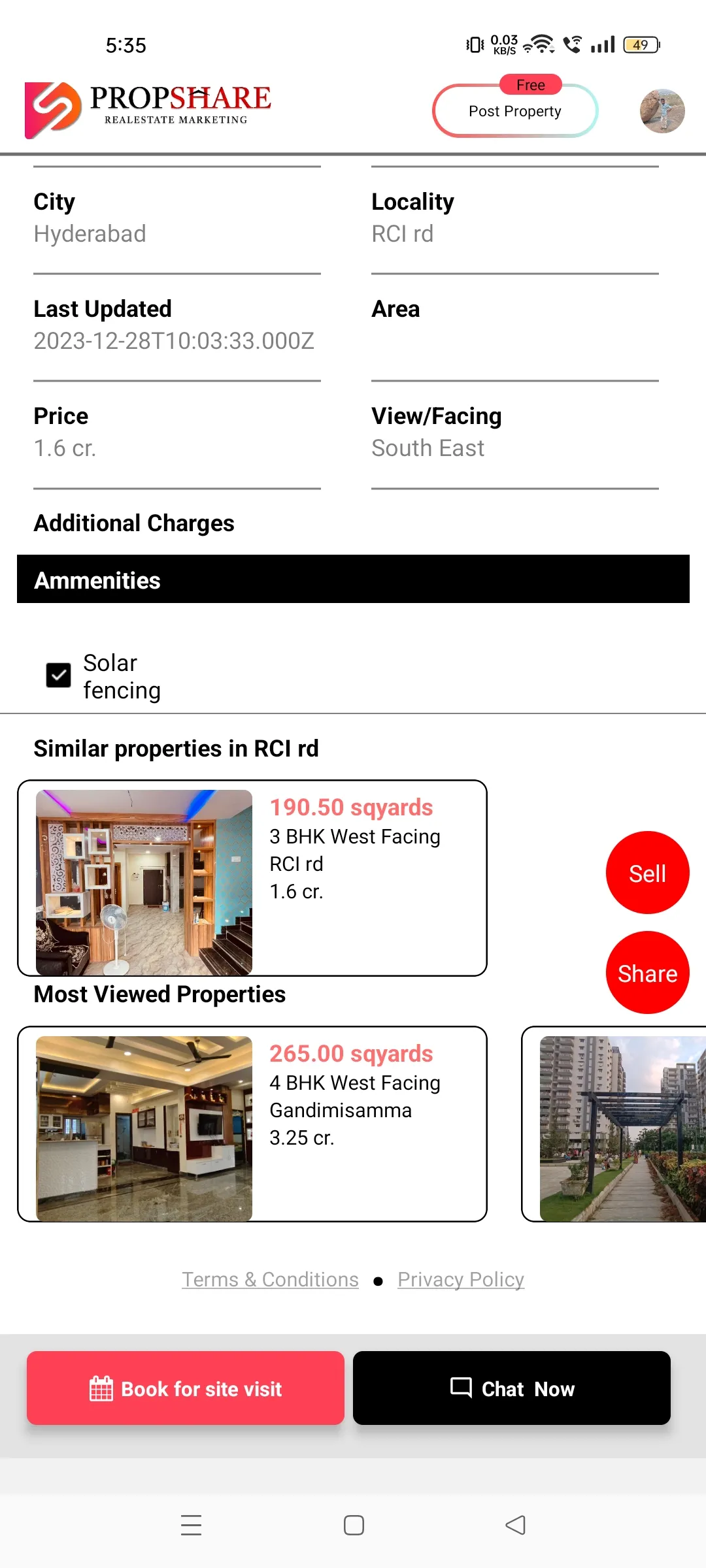 Propshare -Buy,Rent,Sell Flats | Indus Appstore | Screenshot