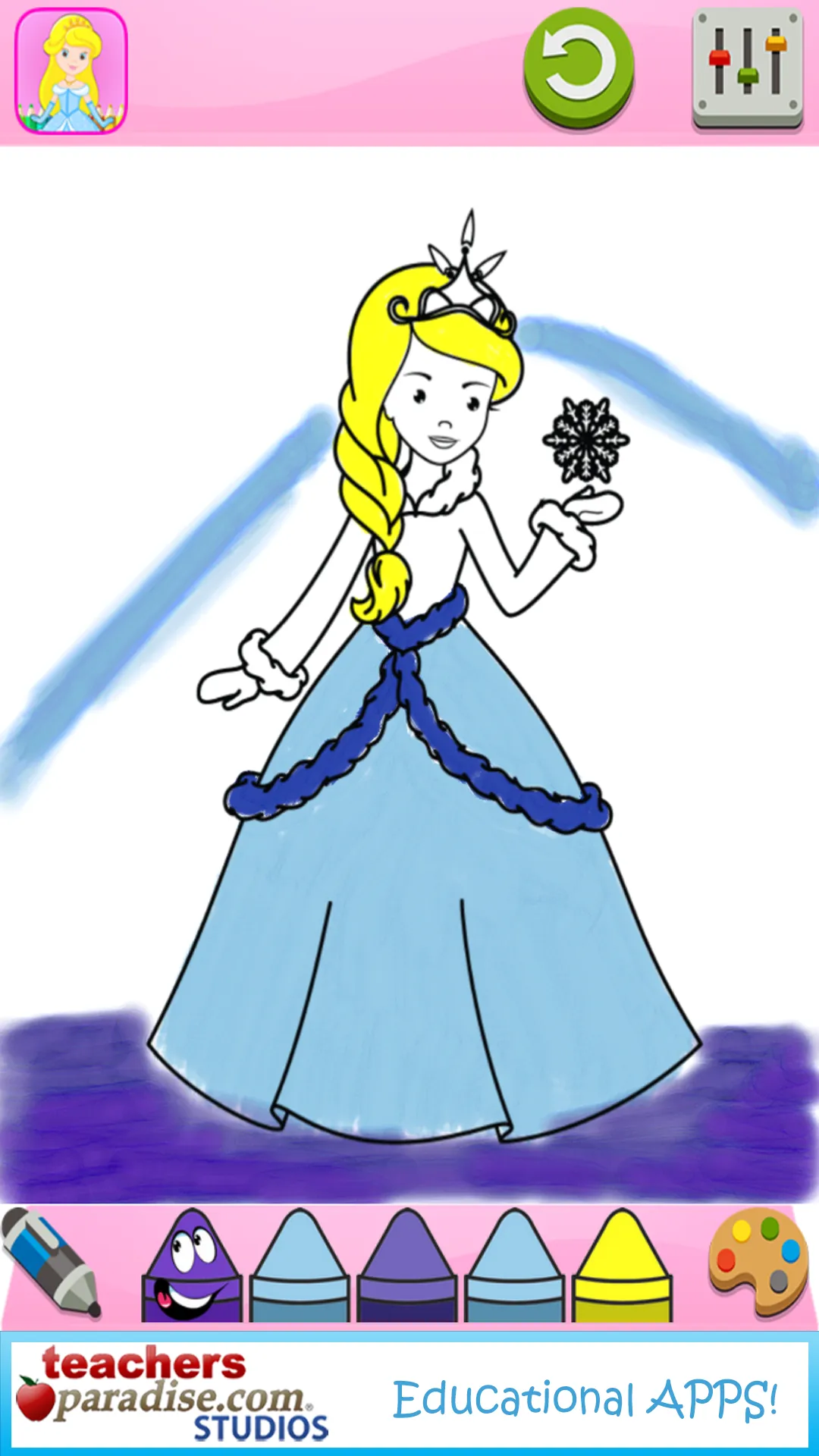 Princess Girls Coloring Book | Indus Appstore | Screenshot