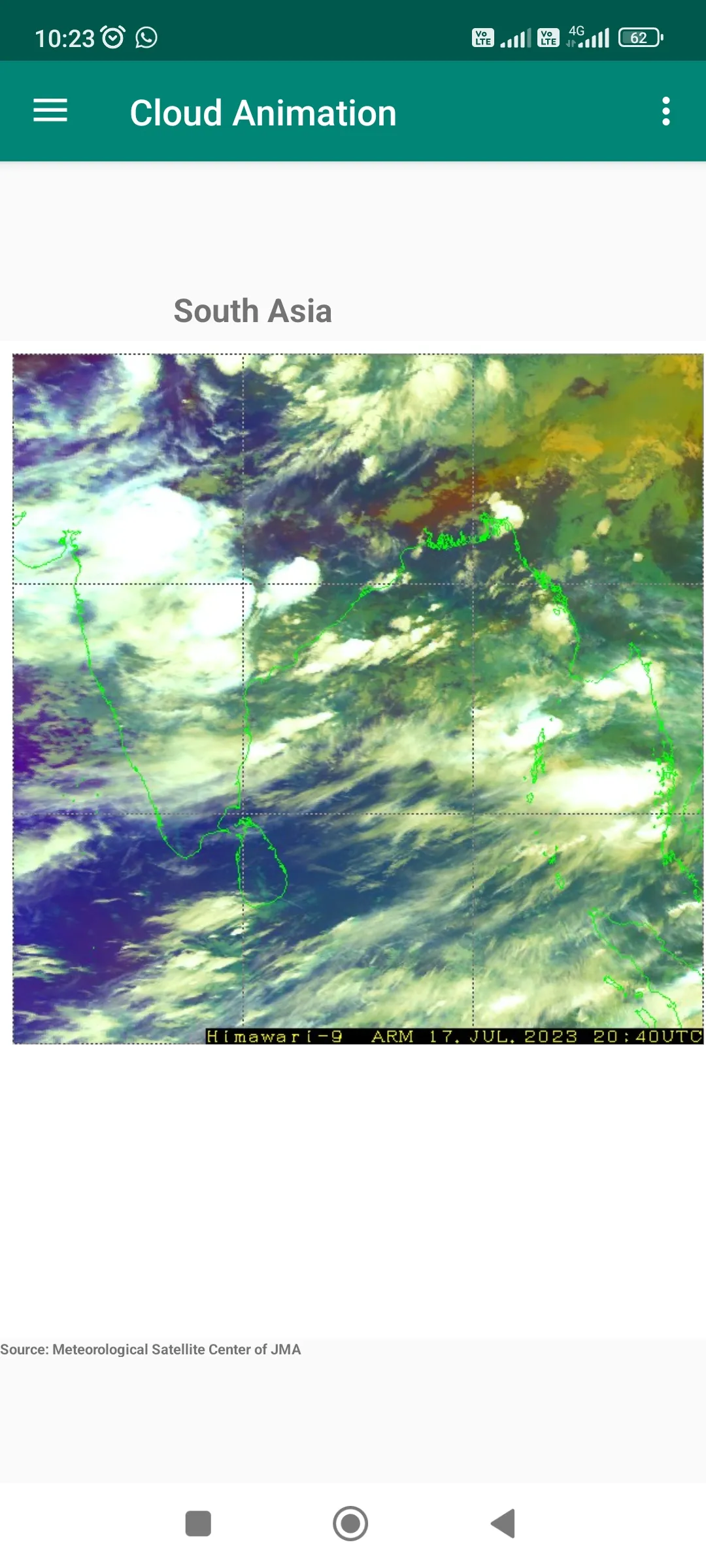 Live Himawari Satellite Image | Indus Appstore | Screenshot