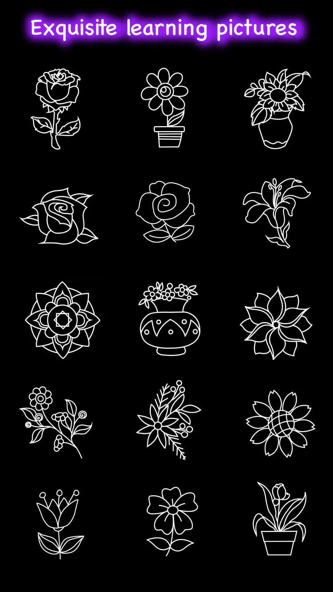 Learn to Draw Flower | Indus Appstore | Screenshot