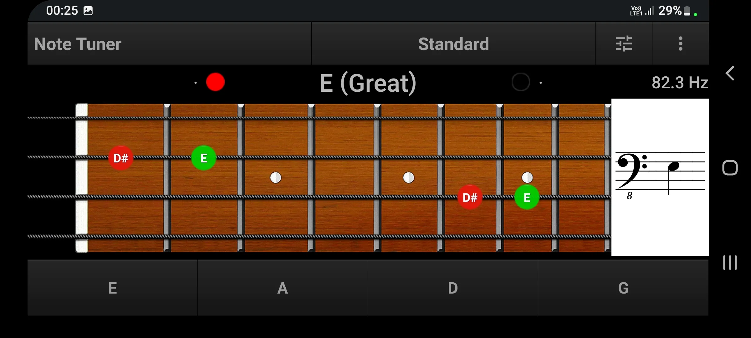 Bass Guitar Note Trainer Demo | Indus Appstore | Screenshot