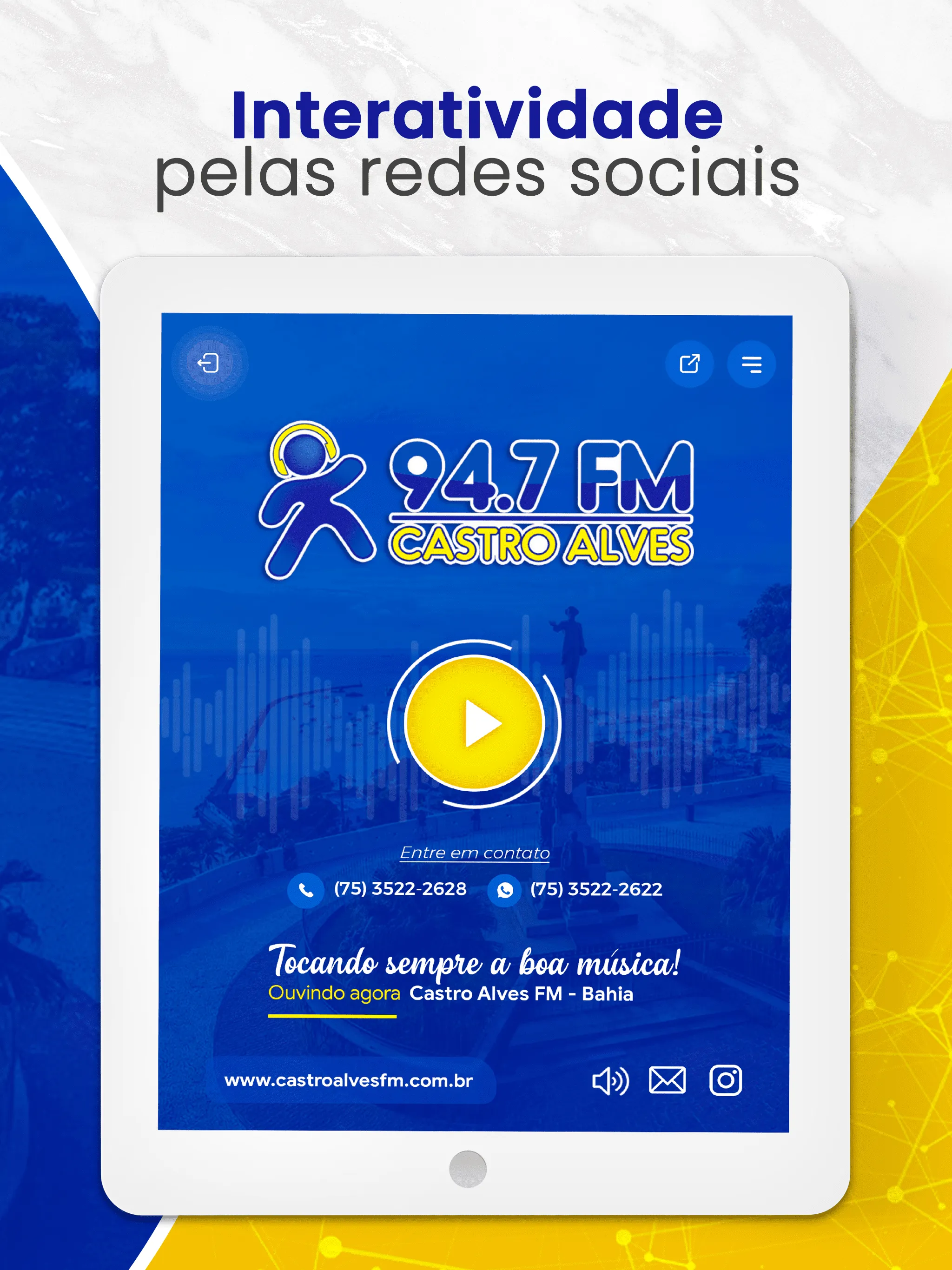 Rádio Castro Alves 94,7 FM | Indus Appstore | Screenshot