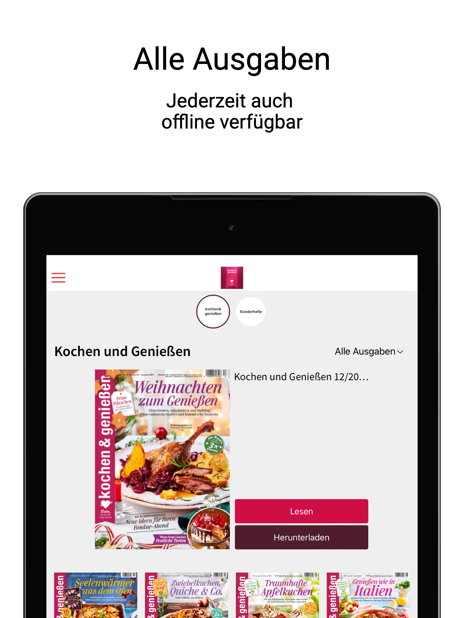 kochen & genießen - ePaper | Indus Appstore | Screenshot