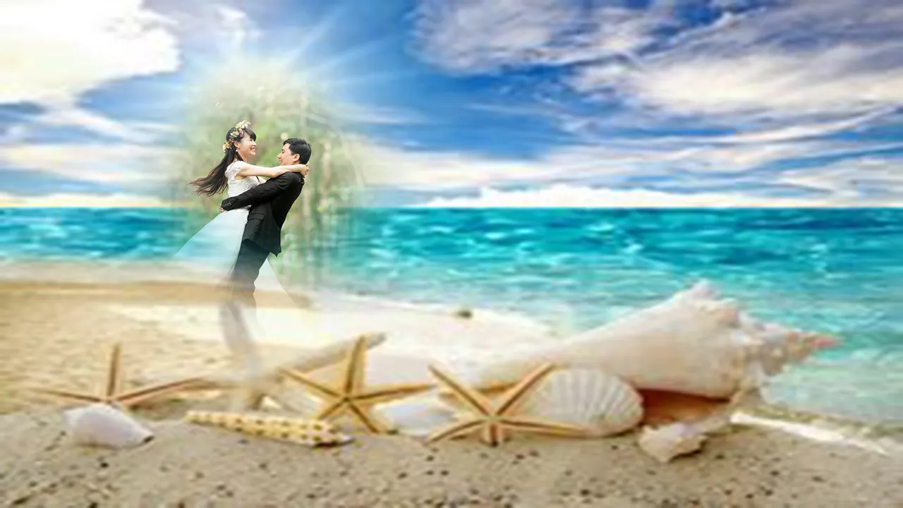 Seashell Photo Frames montage | Indus Appstore | Screenshot