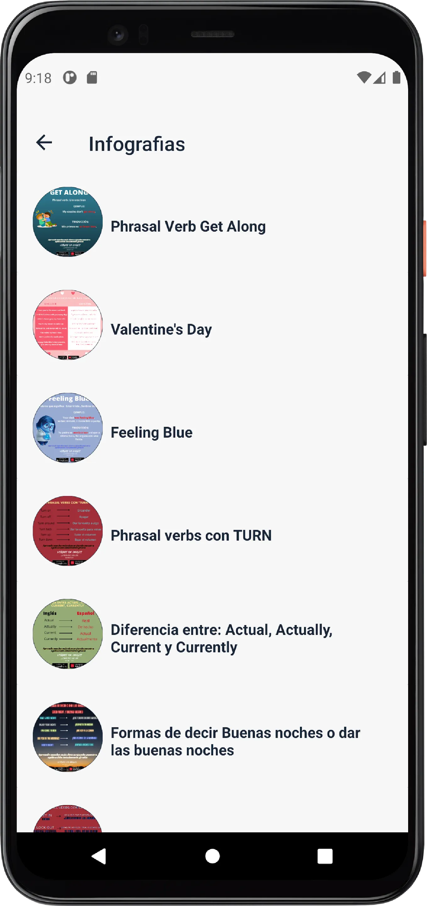 Verbos en Inglés | Indus Appstore | Screenshot