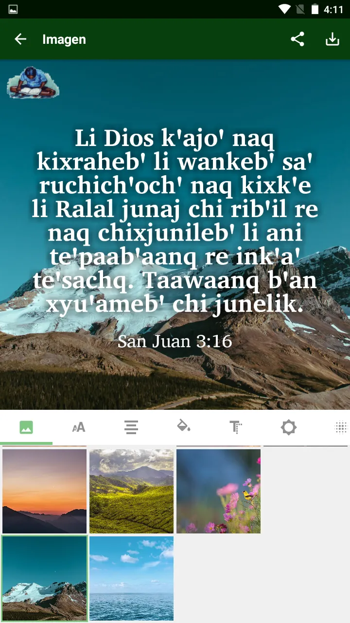 Kekchi Bible (official orth) | Indus Appstore | Screenshot