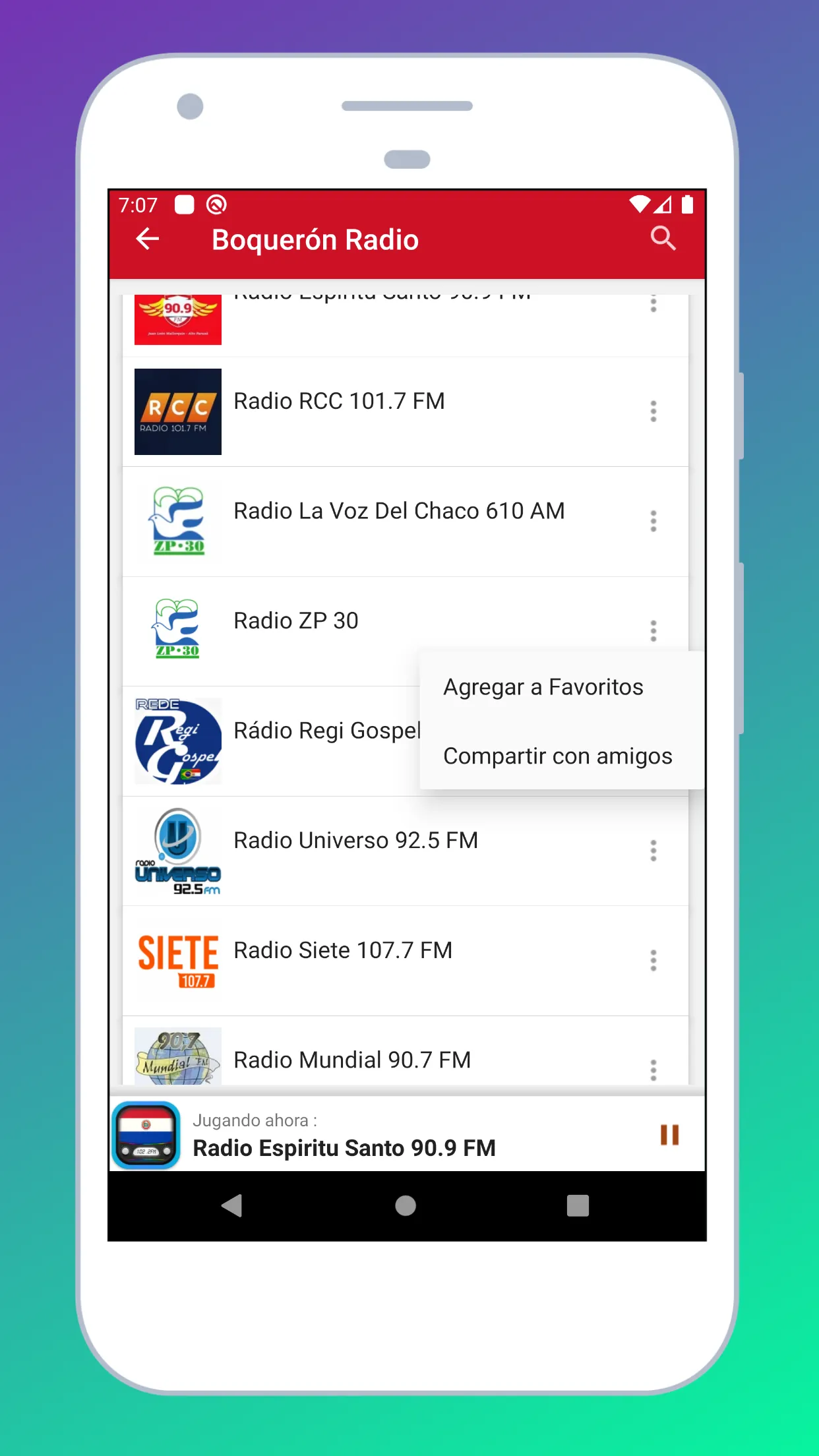 Radio Paraguay + Radio Online | Indus Appstore | Screenshot