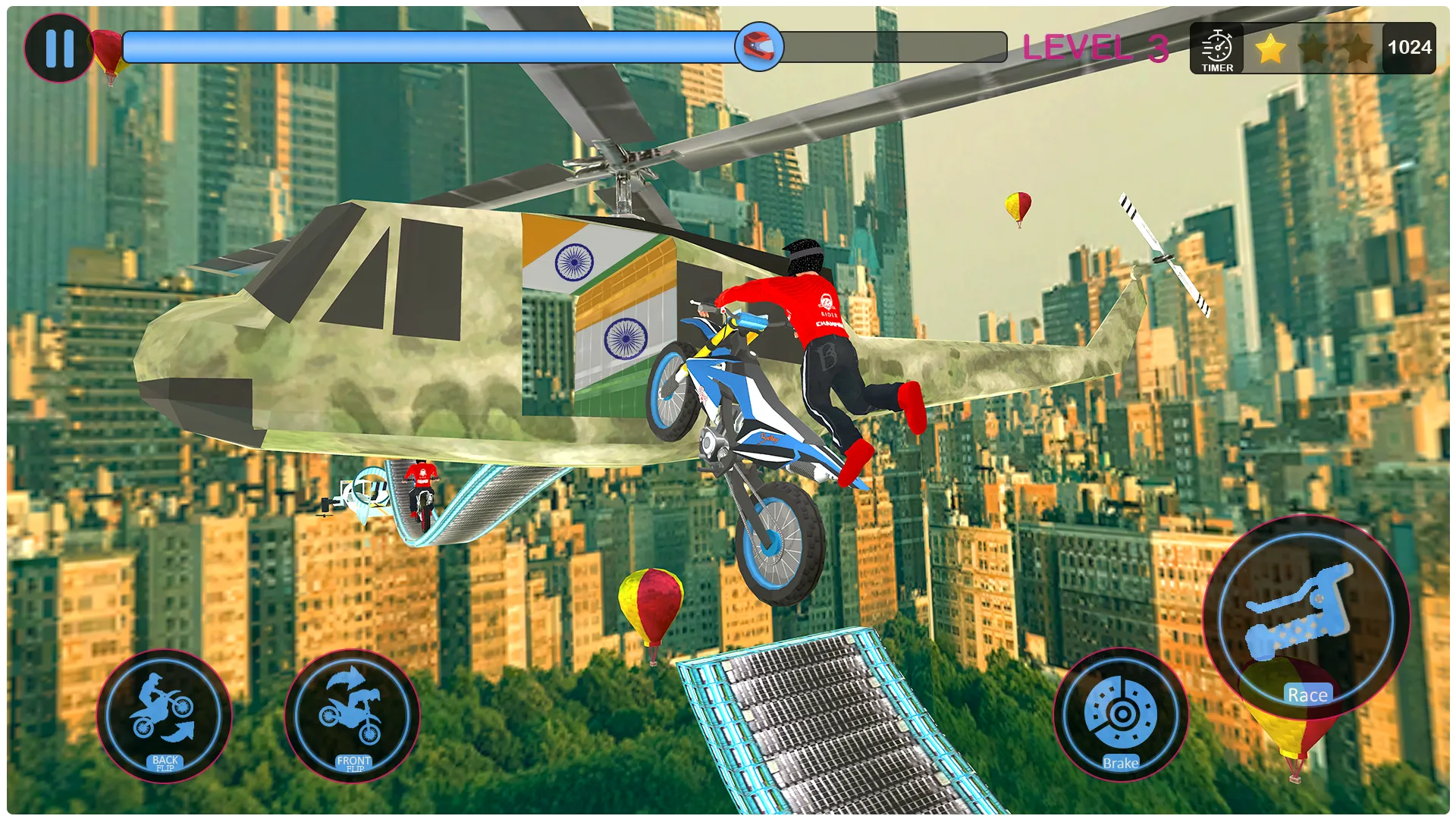 Bike stunts 3d racing games | Indus Appstore | Screenshot