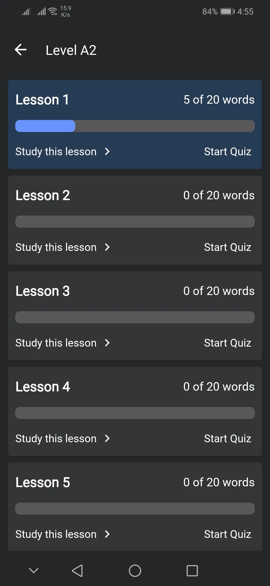 TOEFL Vocabulary Learn & Test | Indus Appstore | Screenshot