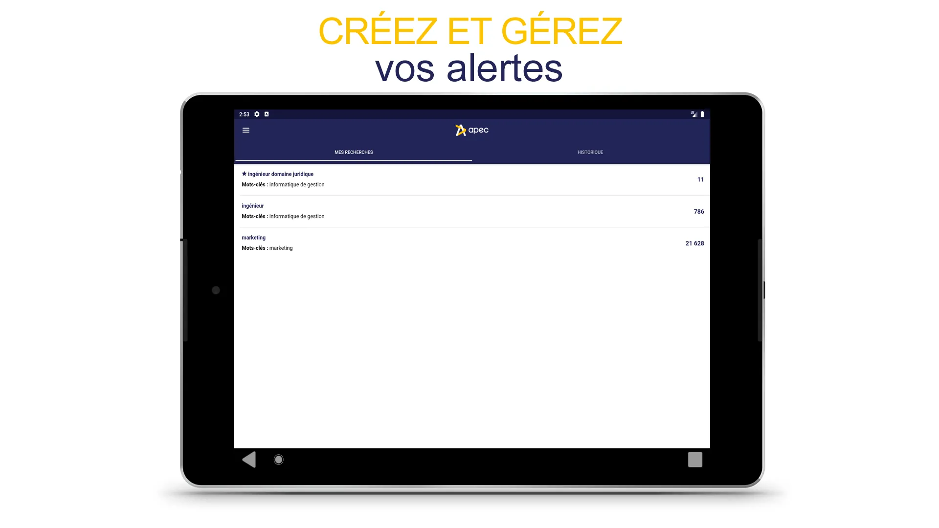 Apec : offres d’emploi cadre | Indus Appstore | Screenshot