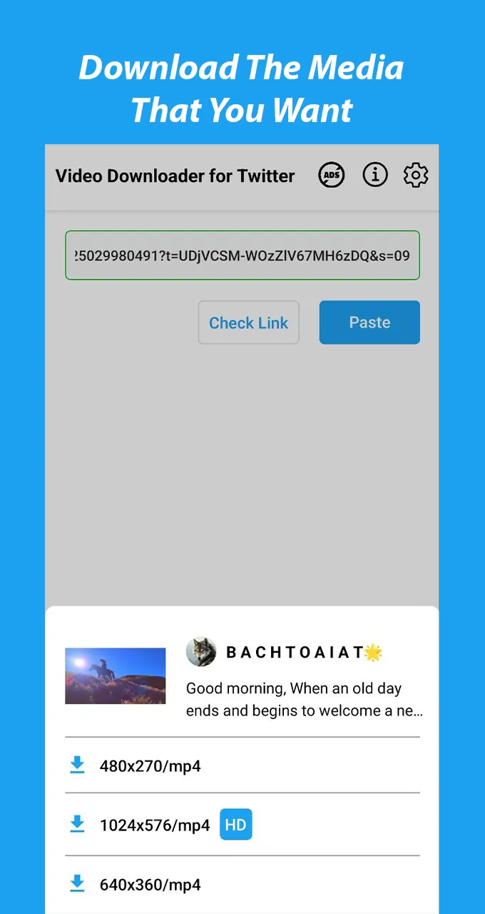 Video Downloader For Twitter | Indus Appstore | Screenshot