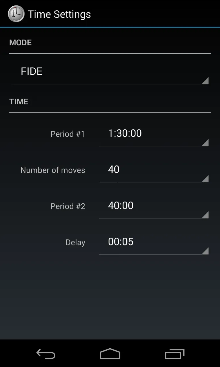 Chess Clock | Indus Appstore | Screenshot