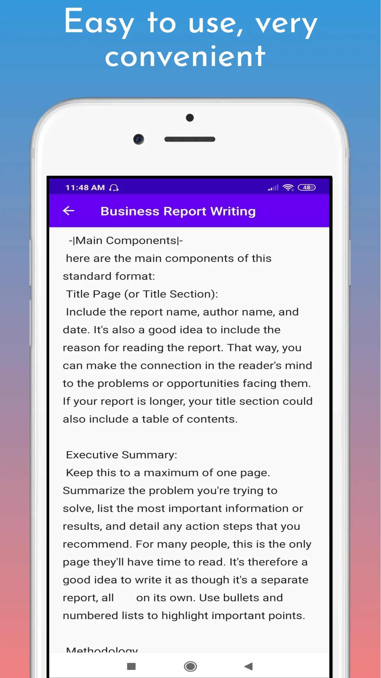 Business Report Writing | Indus Appstore | Screenshot