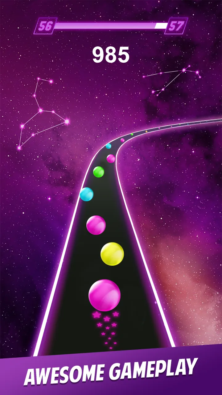 Dancing Ball Color Rush Game | Indus Appstore | Screenshot