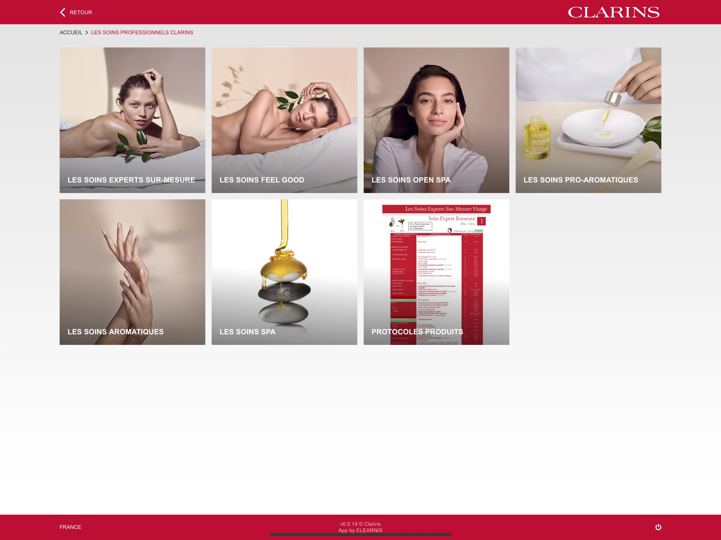 Bibliothèque SPA Clarins | Indus Appstore | Screenshot