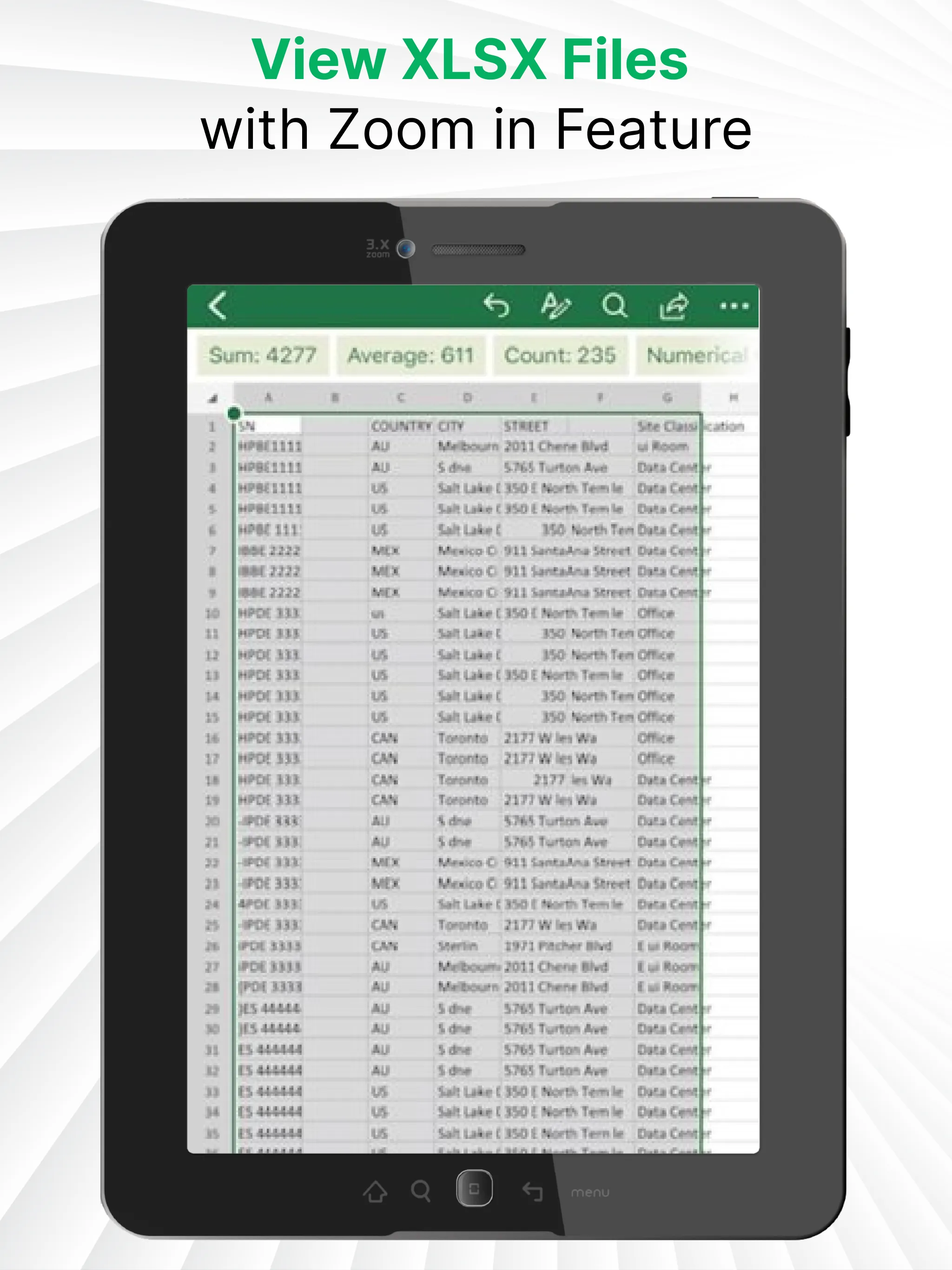 Xlsx File Reader & Xls Viewer | Indus Appstore | Screenshot