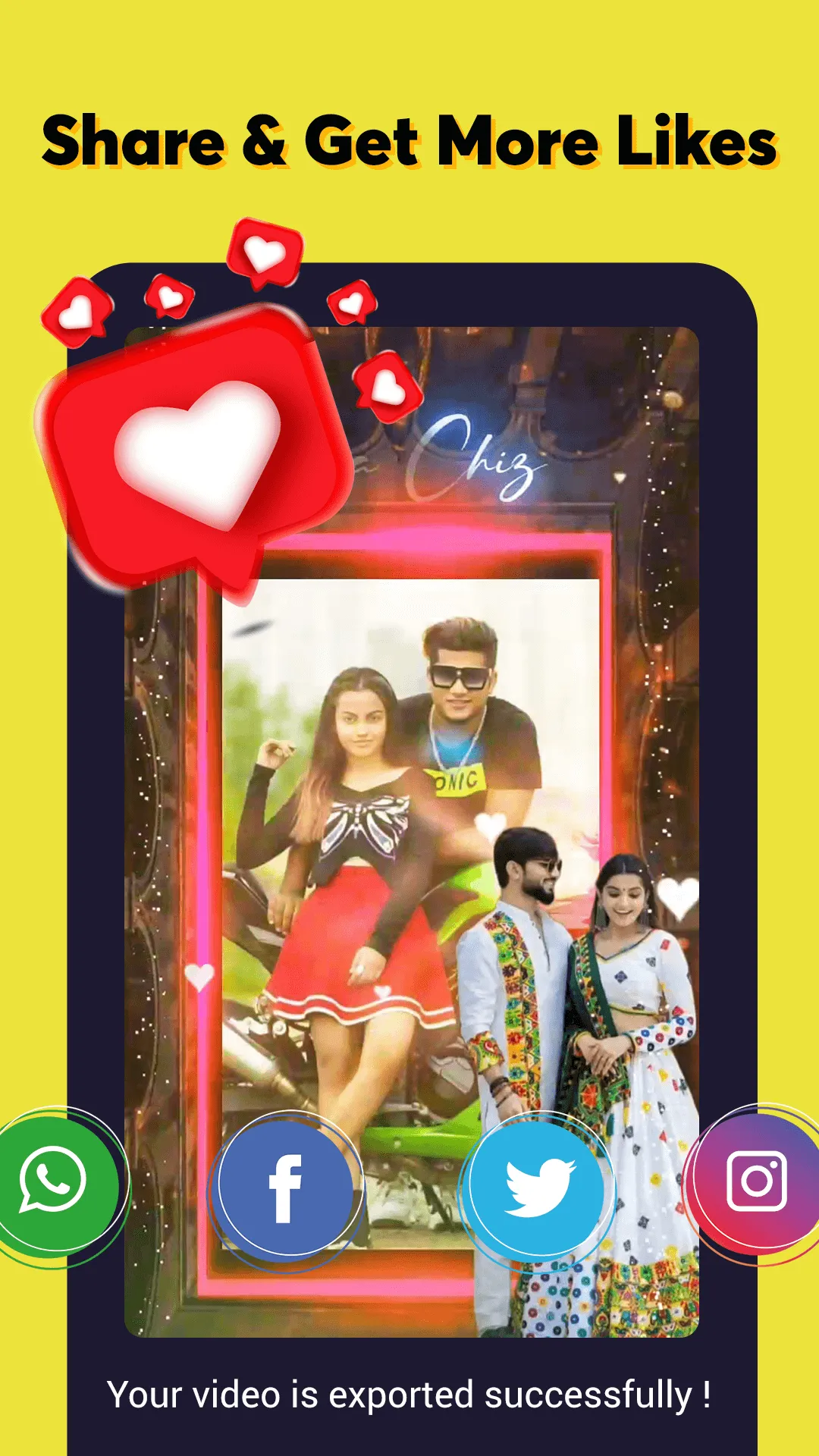 Voiz - Music Video Maker | Indus Appstore | Screenshot