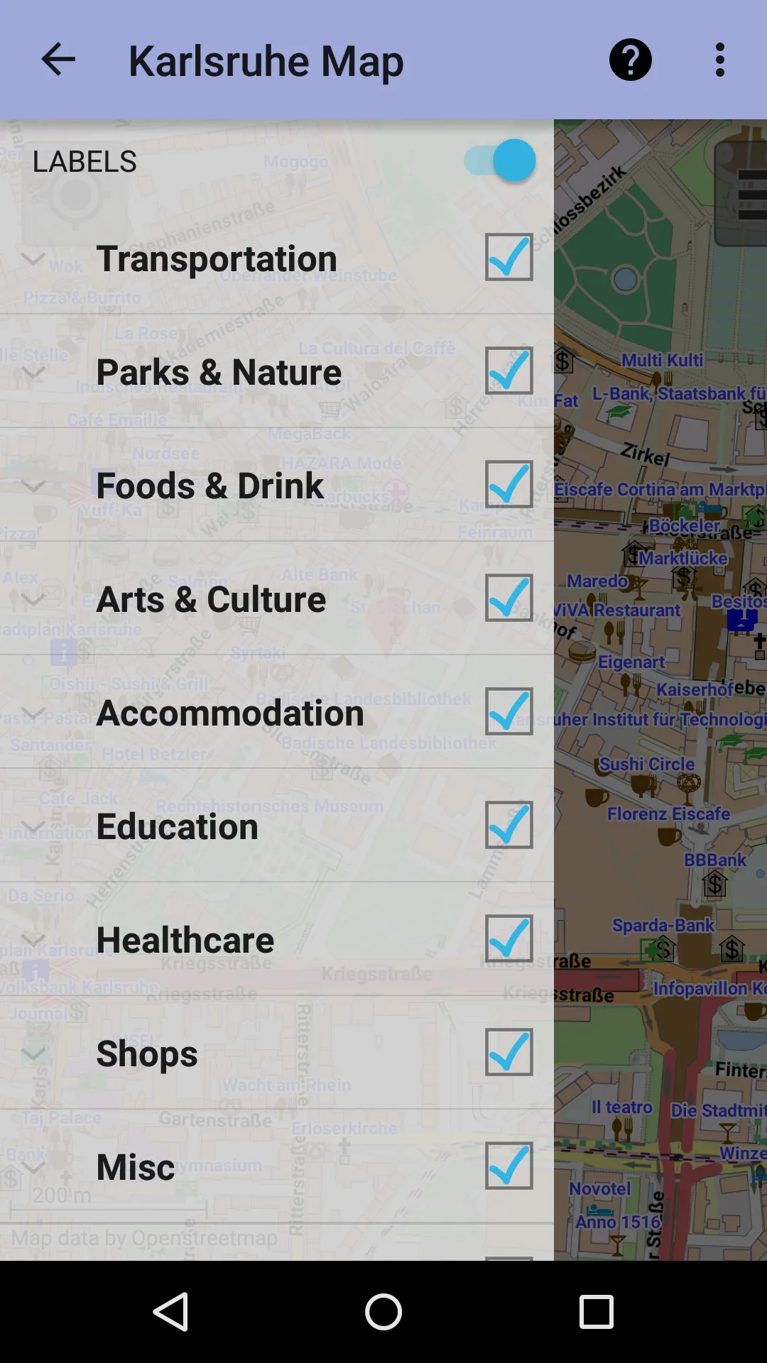 Karlsruhe City Map Lite | Indus Appstore | Screenshot