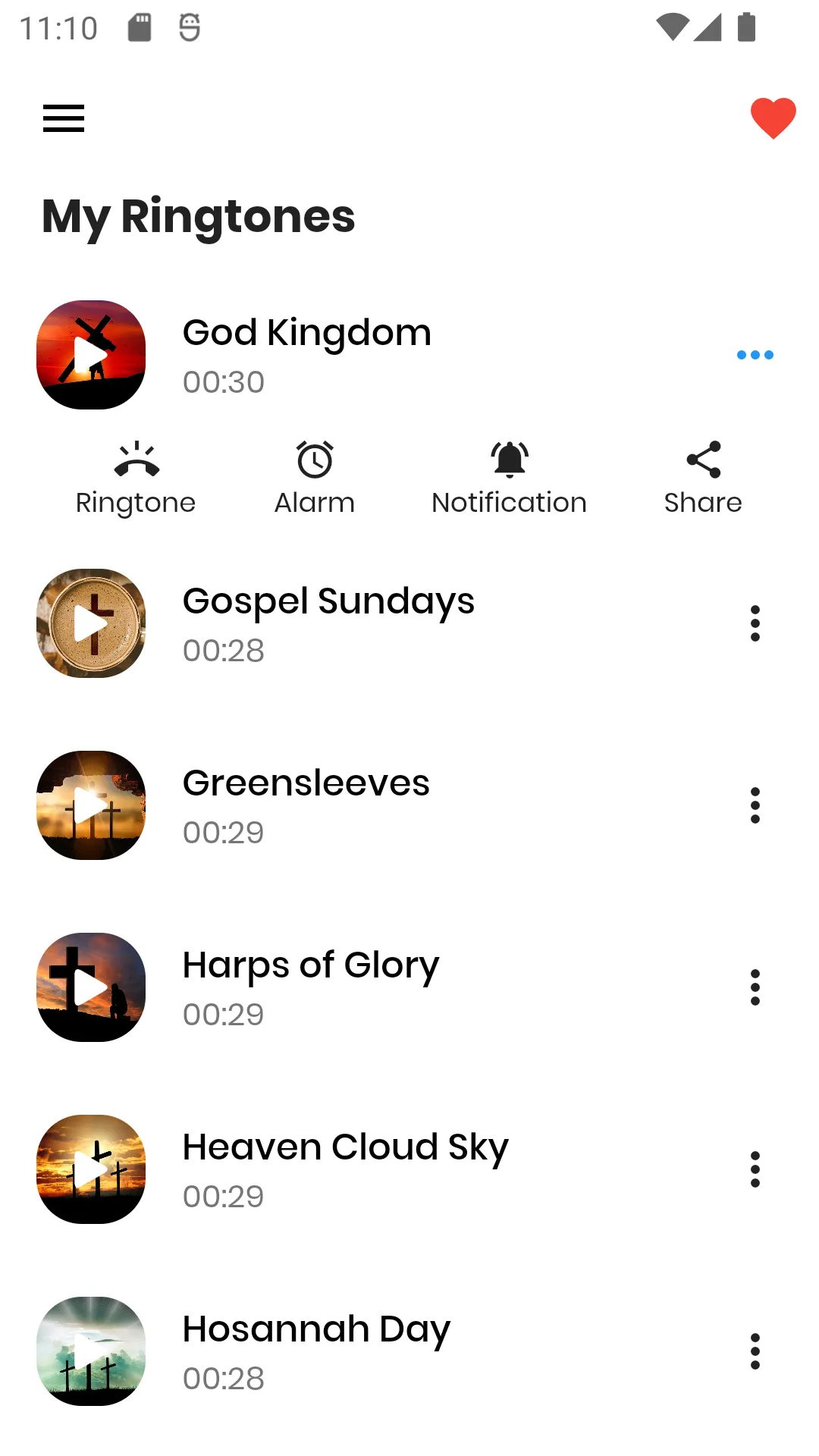 Christian Music Ringtones | Indus Appstore | Screenshot