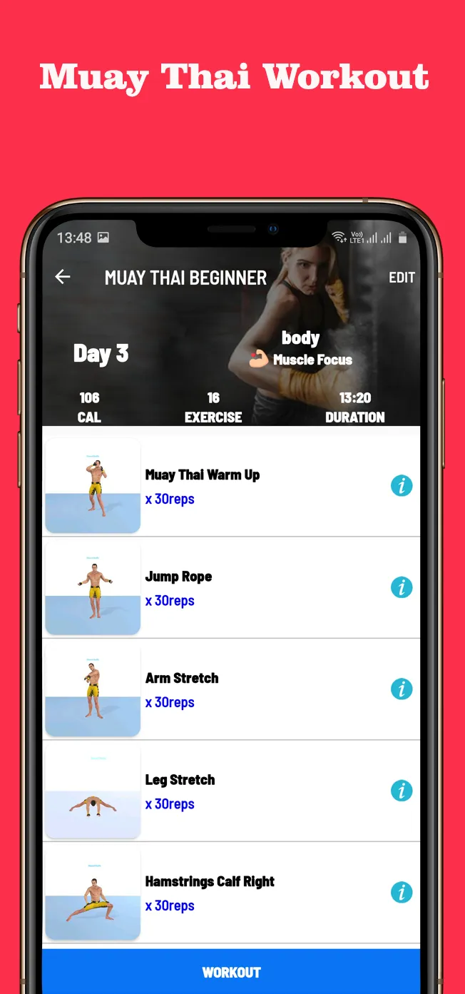 Muay Thai Fitness & Workout | Indus Appstore | Screenshot