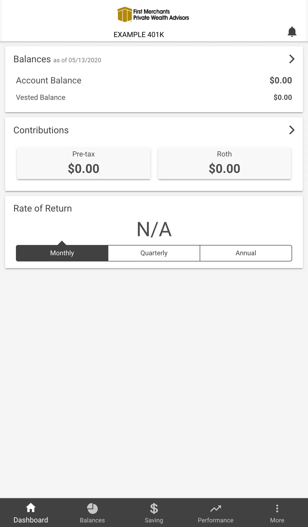 First Merchants Retirement App | Indus Appstore | Screenshot