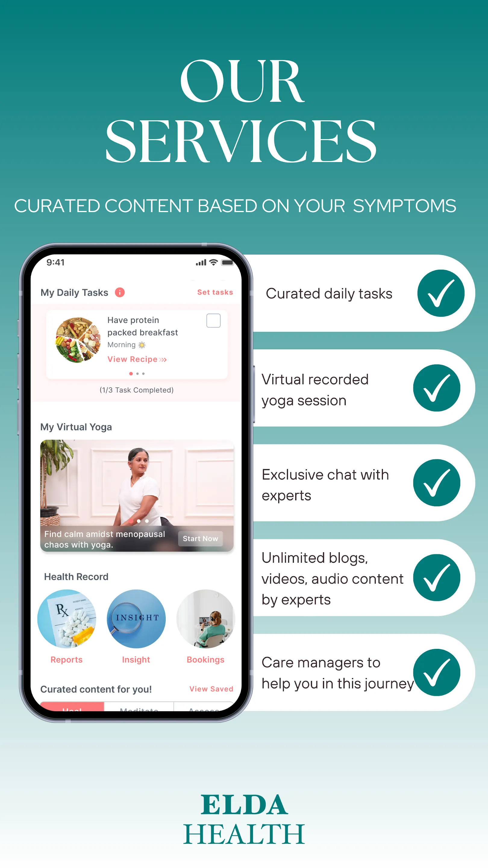 Elda Health: Menopause Care | Indus Appstore | Screenshot