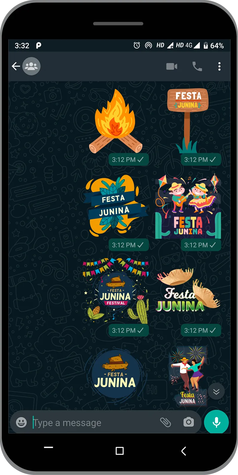 Festa Junina Sticker 2022 | Indus Appstore | Screenshot