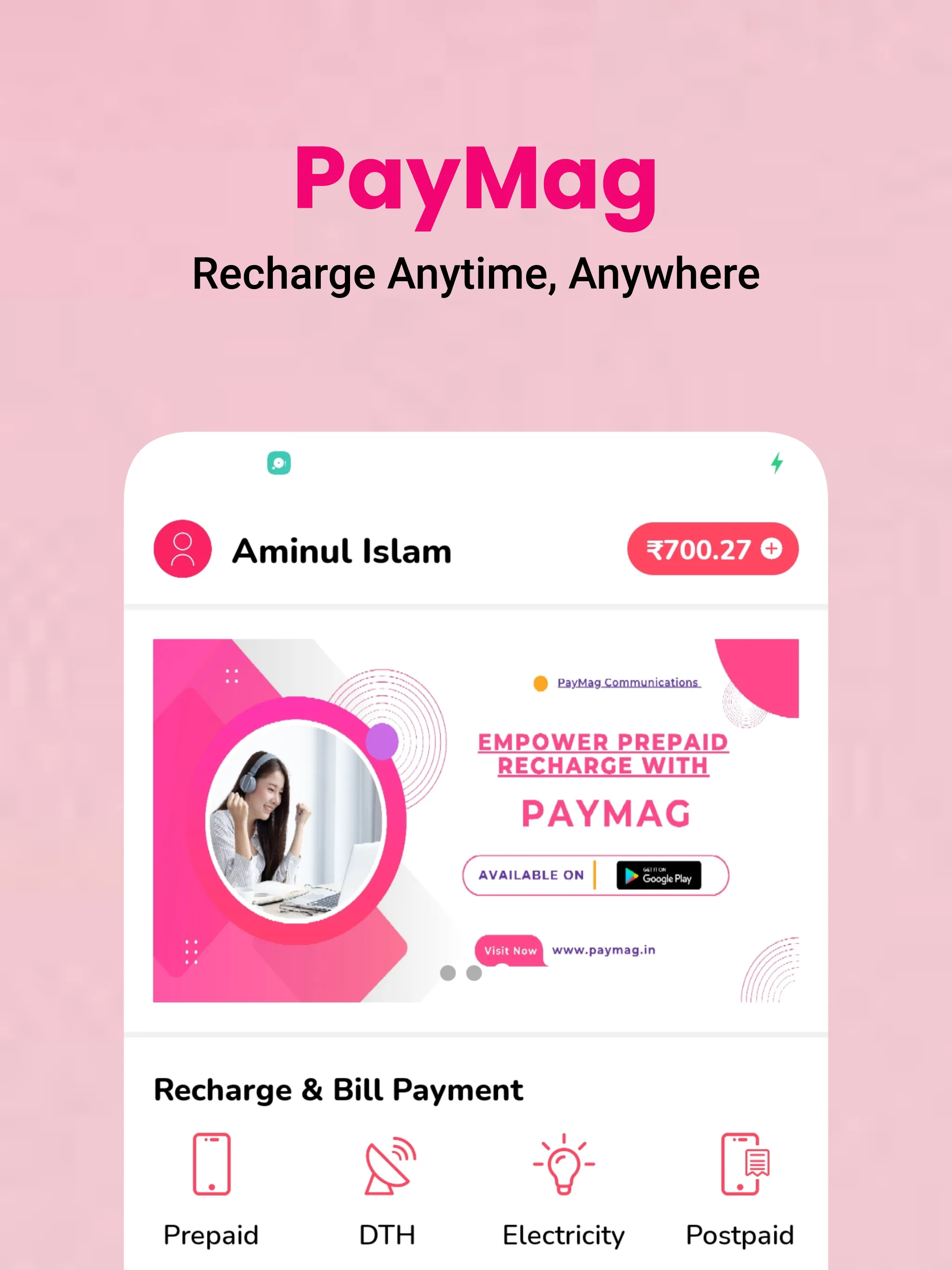 PayMag: Recharge Cashback App | Indus Appstore | Screenshot