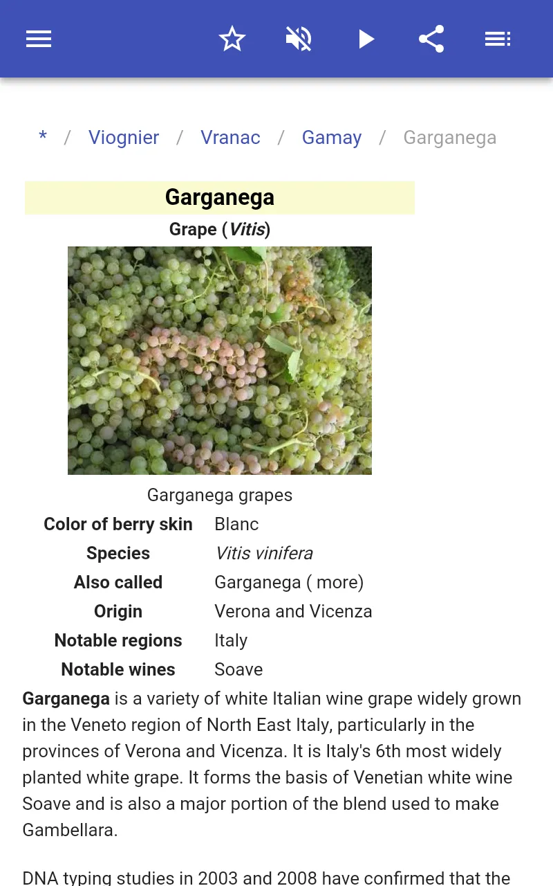 Grape varieties | Indus Appstore | Screenshot