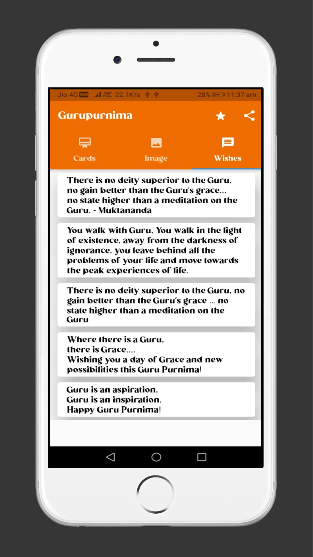 Happy Guru Purnima wishes | Indus Appstore | Screenshot