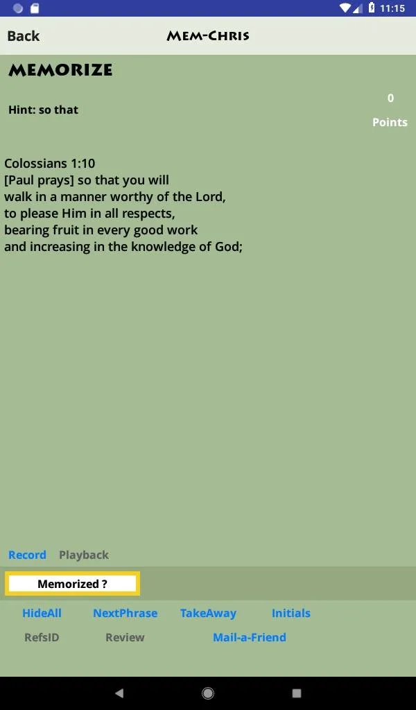 Colossians-Mem | Indus Appstore | Screenshot