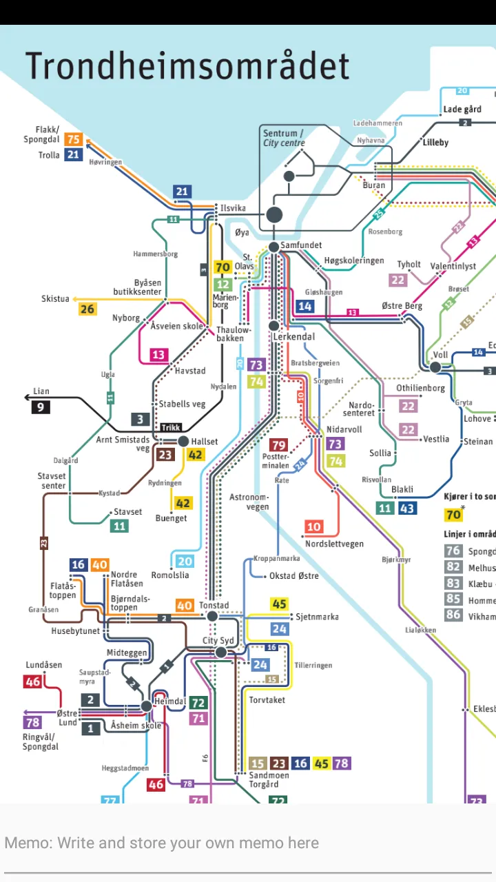 TRONDHEIM BUS TRAM BOAT MAP | Indus Appstore | Screenshot