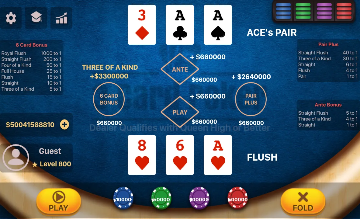 Three Card Poker | Indus Appstore | Screenshot