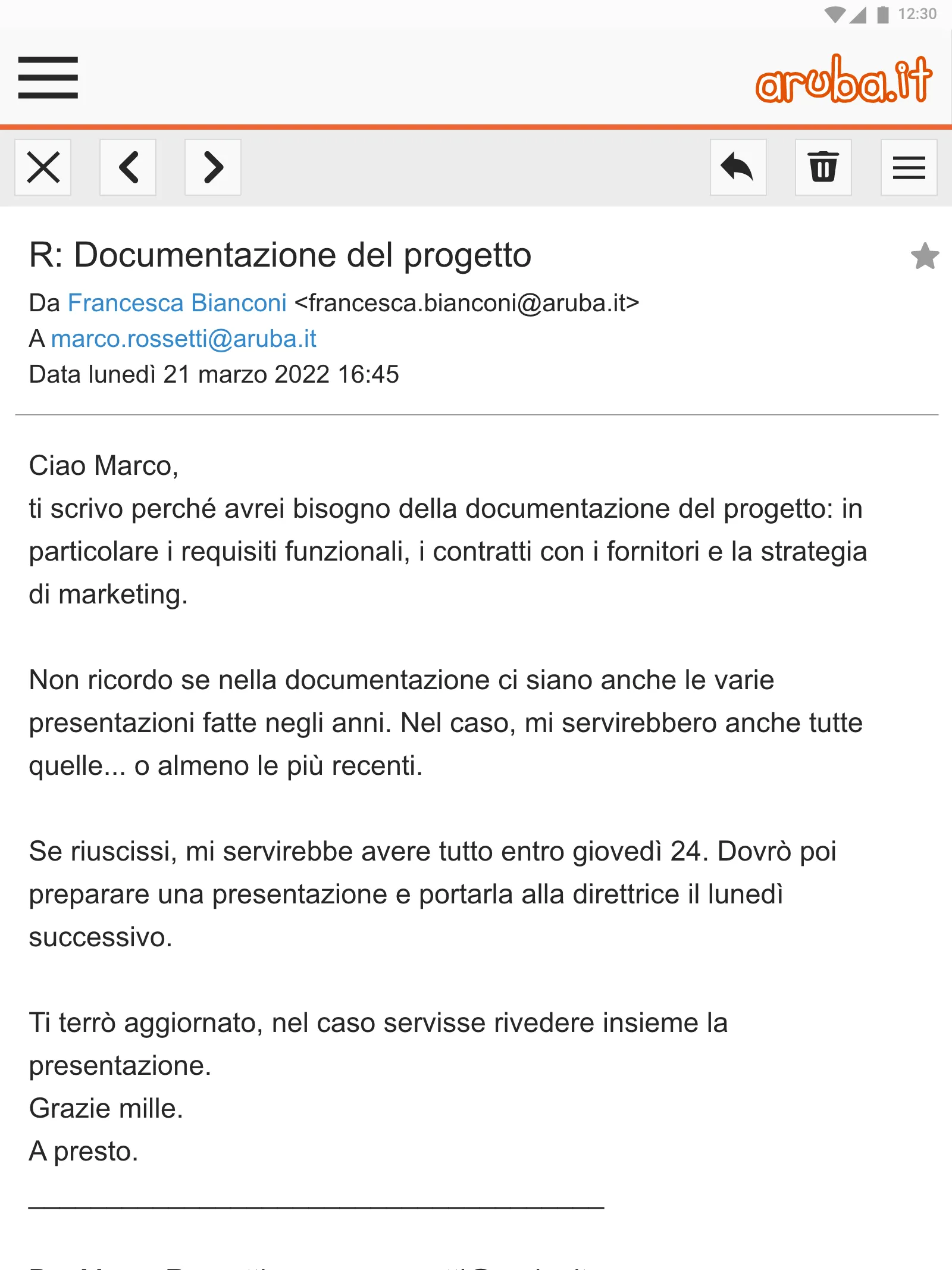 Webmail Aruba.it | Indus Appstore | Screenshot