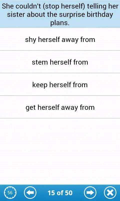 Phrasal Verbs Lite | Indus Appstore | Screenshot