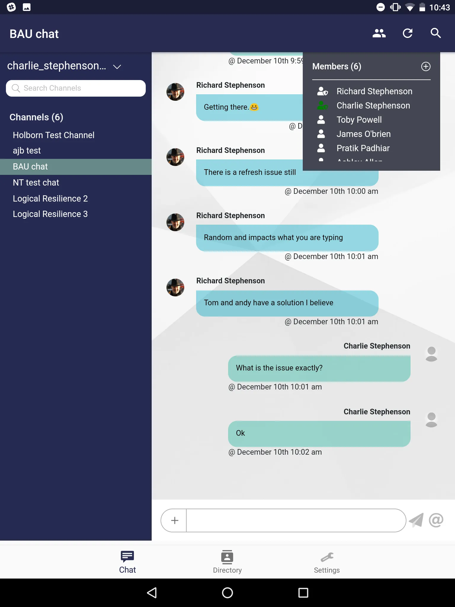 Sentinel Chat Channels | Indus Appstore | Screenshot