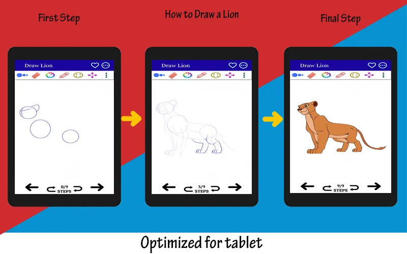 How to Draw Lion Step by Step | Indus Appstore | Screenshot