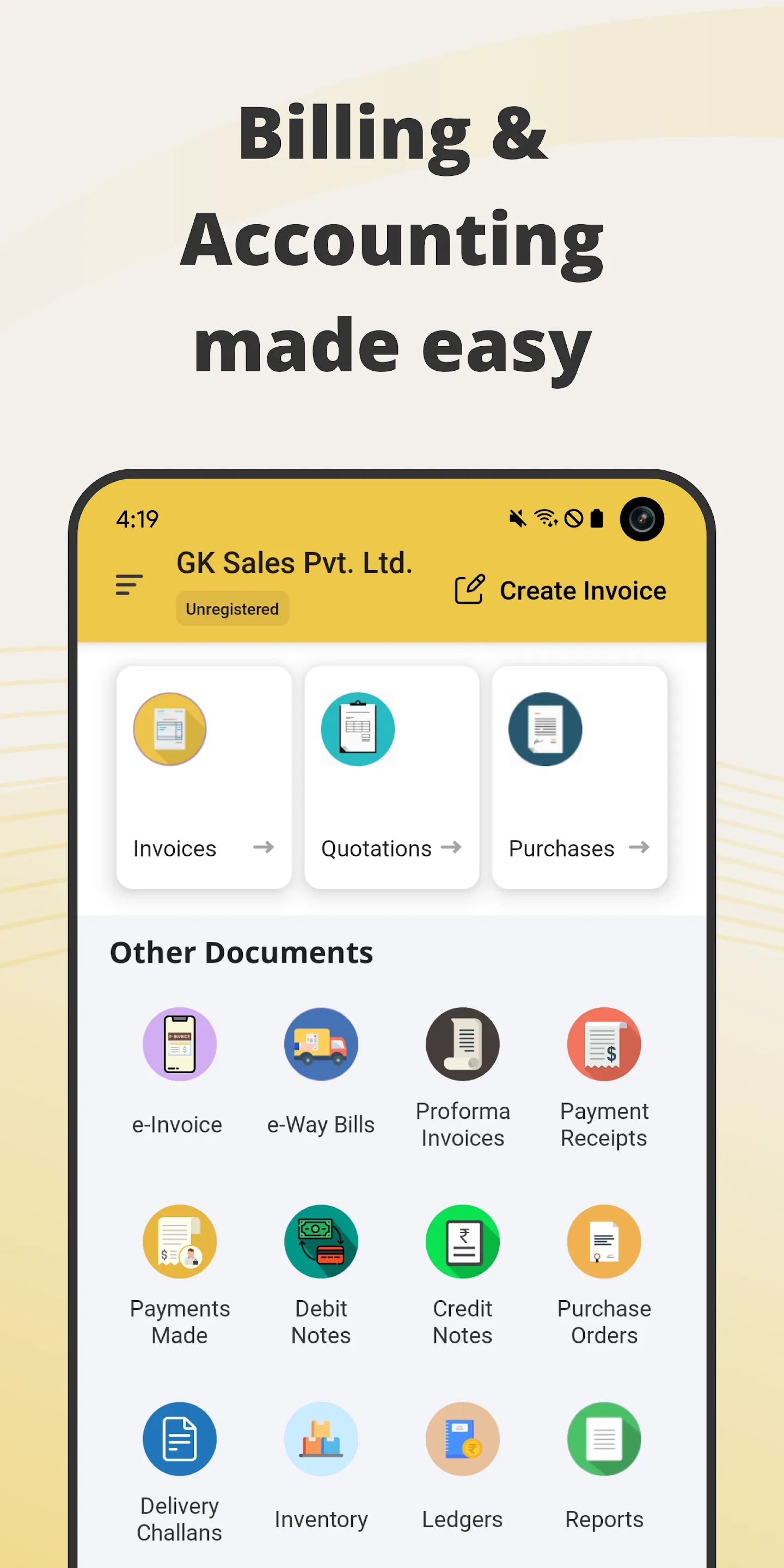 GimBooks: Invoice, Billing App | Indus Appstore | Screenshot